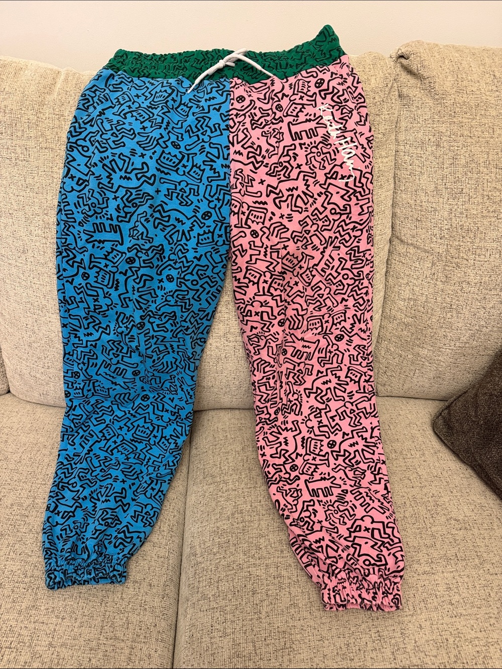 Keith Haring Pring Colorblock Graphic Joggers